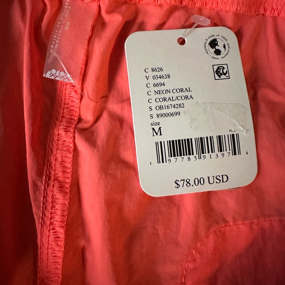 Free People Neon Orange Track Pants - Picture 3 of 3